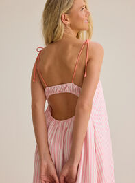 Lucy Striped Maxi Dress Detail 2 - AS Kids