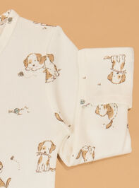 Explorer Puppies Long Sleeve Footie Detail 4 - AS Kids