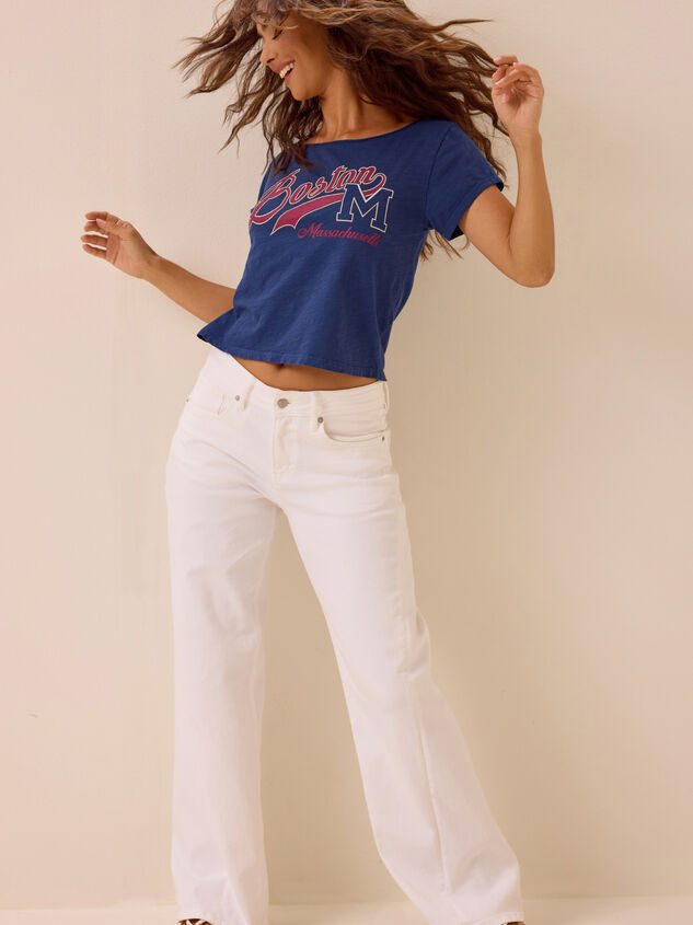 Boston Off Shoulder Tee Detail 3 - AS Kids