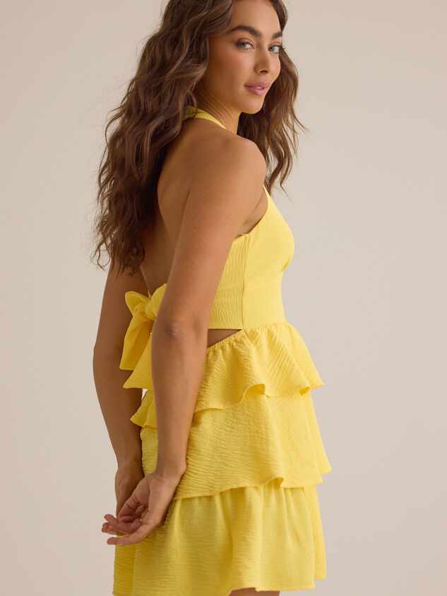 Soni Halter Mini Dress Detail 4 - AS Kids