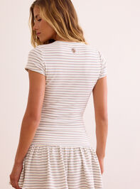 Varsity Stripe Baby Tee Detail 5 - AS Kids