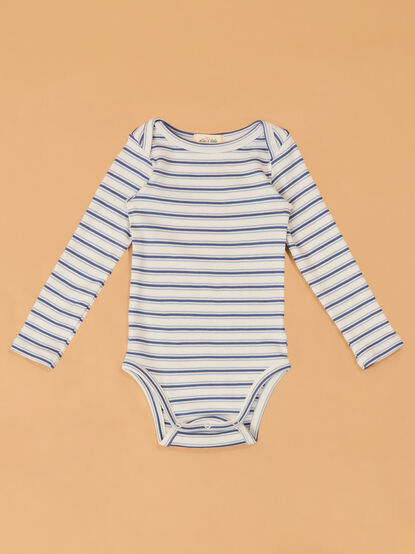 Louis Striped Long Sleeve Bodysuit - AS Kids