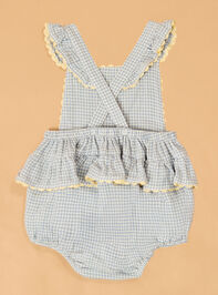 Luciana Lemon Ricrac Sunsuit Detail 3 - ALTAR'D STATE KIDS