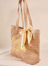 Dolce Vita Straw Tote Detail 3 - ALTAR'D STATE KIDS
