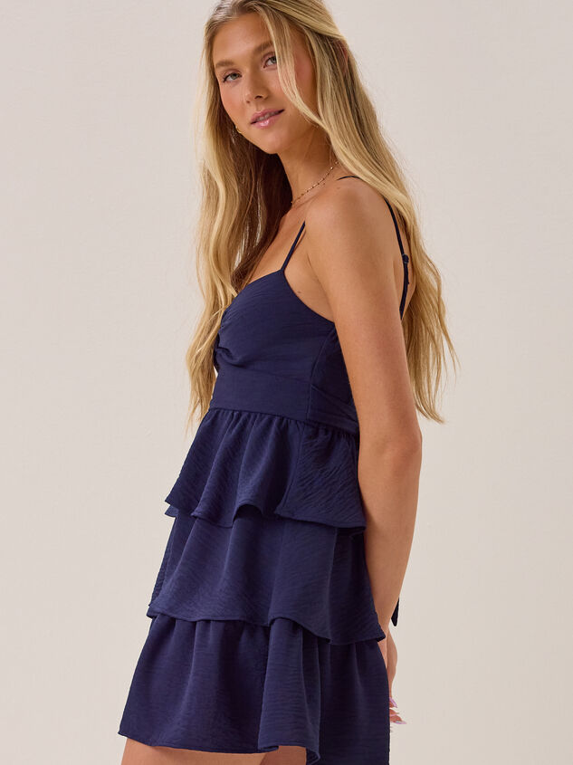 Sara Tiered Mini Dress Detail 3 - AS Kids