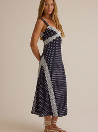 Chelsea Lace Trim Midi Dress Detail 5 - AS Kids