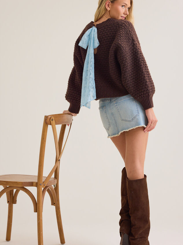 Jo Lace Tie Sweater - AS Kids