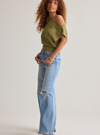Senna Asymmetrical Neck Top Detail 5 - AS Kids