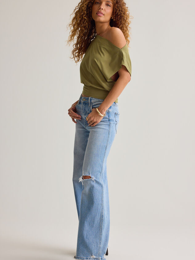 Senna Asymmetrical Neck Top Detail 5 - AS Kids