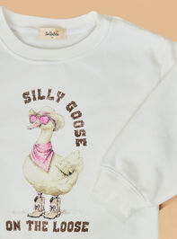 Silly Goose on the Loose Crewneck Detail 3 - ALTAR'D STATE KIDS