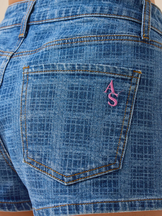 Elsie Plaid Denim Shorts Detail 6 - ALTAR'D STATE KIDS