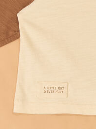 Dirt Never Hurt Raglan Tee Detail 6 - AS Kids