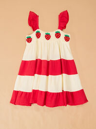Sadie Strawberry Dress Detail 3 - ALTAR'D STATE KIDS
