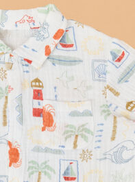 Club Mediterranean Short Sleeve Set Detail 3 - ALTAR'D STATE KIDS