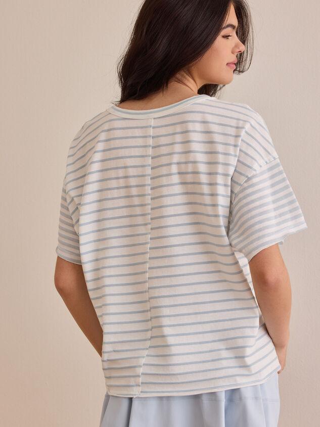 Flex Striped Oversized Tee Detail 4 - AS Kids