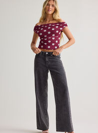 Nola Off-Shoulder Dot Top Detail 2 - AS Kids