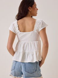 Leylani Tiered Babydoll Top Detail 6 - AS Kids