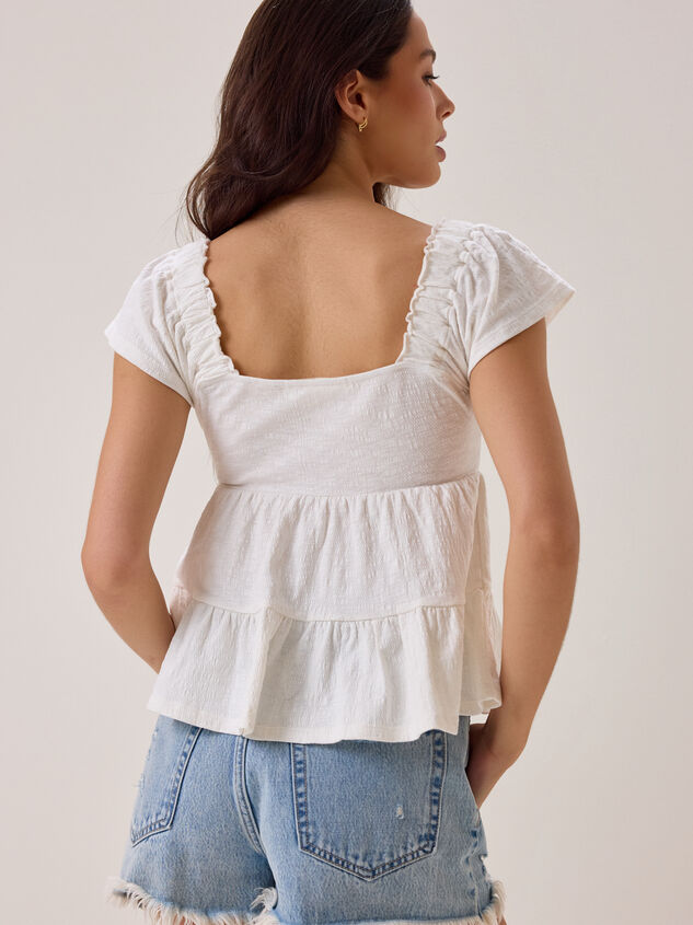 Leylani Tiered Babydoll Top Detail 6 - AS Kids