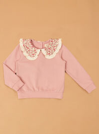 Sara Ruffle Collar Long Sleeve Detail 2 - AS Kids