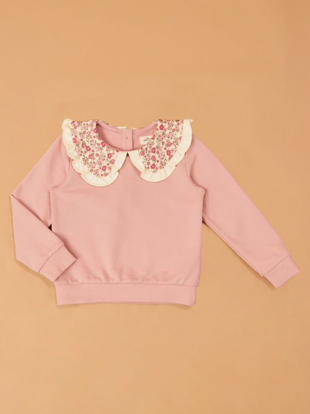 Sara Ruffle Collar Long Sleeve Detail 2 - AS Kids
