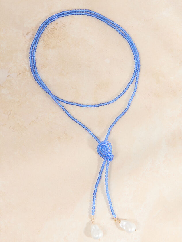 Quinn Wrap Beaded Pearl Necklace Detail 2 - ALTAR'D STATE KIDS