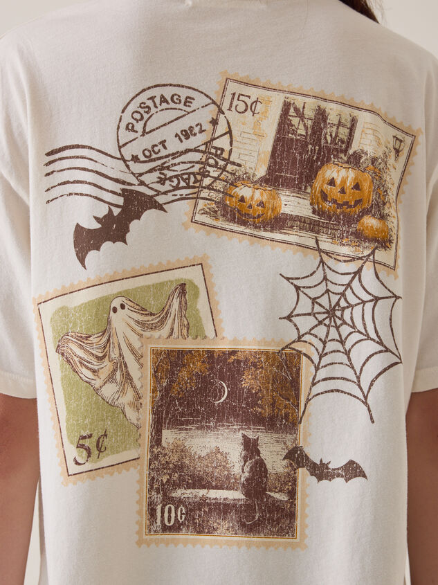 Autumn Postcard Graphic Tee Detail 6 - AS Kids