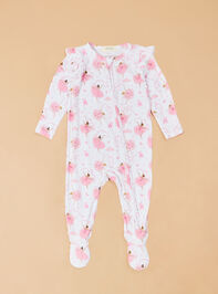 Ribbon Ballerina Ruffle Footie - AS Kids
