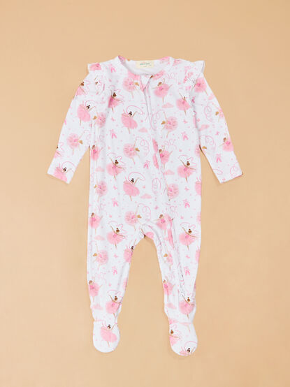 Ribbon Ballerina Ruffle Footie - AS Kids