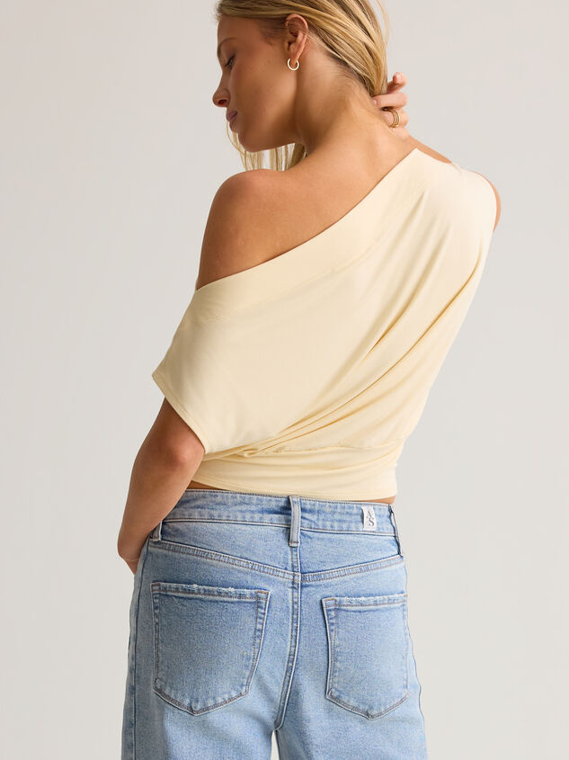 Senna Asymmetrical Neck Top Detail 6 - AS Kids