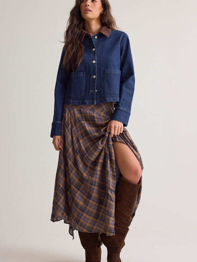 Amora Suede Denim Jacket Detail 3 - AS Kids