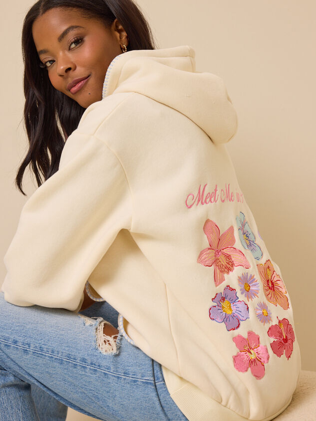 Meet Me In Paradise Hoodie Detail 6 - AS Kids