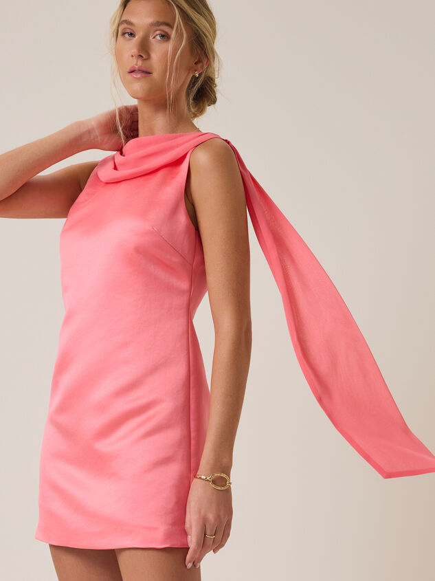 Alma Satin Mini Dress Detail 3 - AS Kids