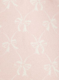 Bow Chenille Blanket by Mudpie Detail 2 - ALTAR'D STATE KIDS