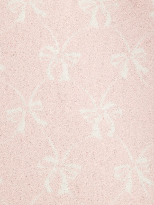 Bow Chenille Blanket by Mudpie Detail 2 - ALTAR'D STATE KIDS