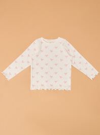 Bailey Bow Long Sleeve Top Detail 3 - AS Kids