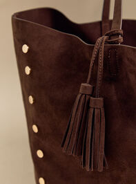 Riley Studded Suede Tote Detail 4 - AS Kids