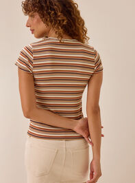 Marleigh Stripe Tee Detail 5 - AS Kids