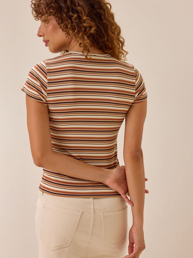 Marleigh Stripe Tee Detail 5 - AS Kids