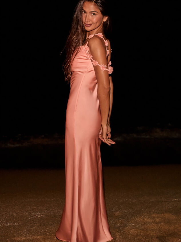 Scarlett Satin Maxi Dress Detail 3 - ALTAR'D STATE KIDS