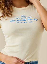 God Paints The Sky Baby Tee Detail 2 - ALTAR'D STATE KIDS