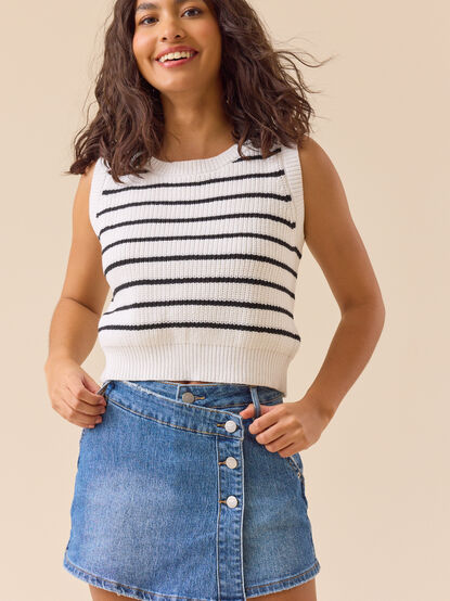 Alice Button Denim Skort - ALTAR'D STATE KIDS