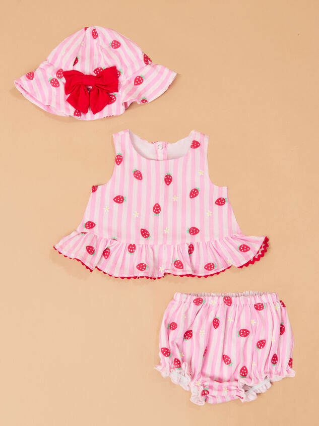 Strawberry Stripe Top with Hat Detail 5 - ALTAR'D STATE KIDS