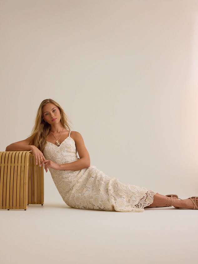 Millie Crochet Maxi Dress Detail 7 - AS Kids