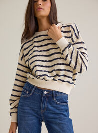 Brooke Textured Striped Top Detail 2 - AS Kids