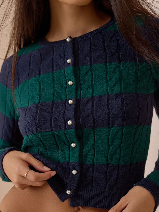 Norah Pearl Cable Knit Sweater Detail 2 - AS Kids