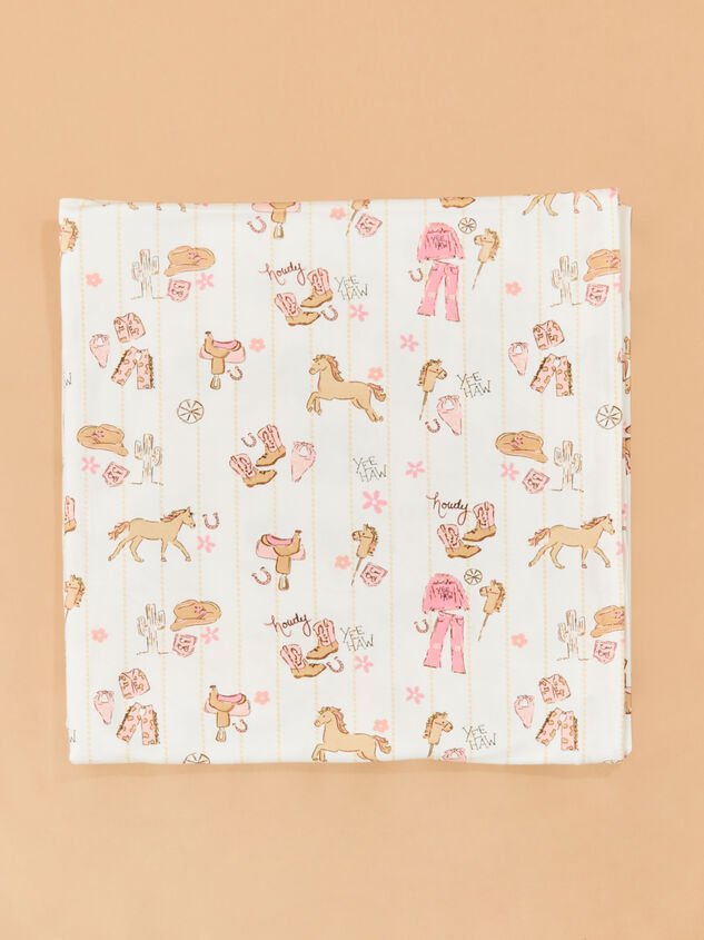 Pink Cowgirl Swaddle with Bandana Detail 2 - ALTAR'D STATE KIDS