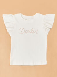 Darlin Flutter Sleeve Tee Detail 2 - ALTAR'D STATE KIDS