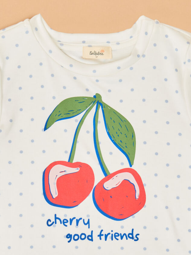 Cherry Good Friends Tee Detail 2 - ALTAR'D STATE KIDS