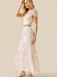 Ambrose Floral Embroidered Mesh Top Detail 4 - ALTAR'D STATE KIDS