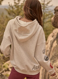 Passport Patch Hoodie Detail 4 - AS Kids